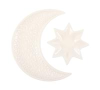 Something Different Crescent Moon & Stars Trinket Dish White (One Size)
