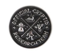 Something Different Cryptid Research Team Pin Enamel Badge in Black Something Different Black