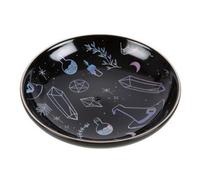Something Different Crystal Witch Plate Incense Holder Black/blue (One Size)
