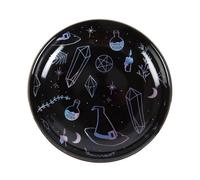 Something Different Crystal Witch Print Trinket Dish in Black Something Different Black