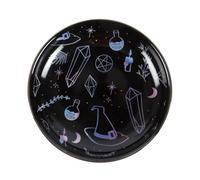 Something Different Crystal Witch Print Trinket Dish (One Size) (Black/Blue)