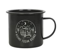 Something Different Crystals & Coffee Enamel Camp Mug in Black Something Different Black