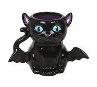 Something Different Cute & Creepy Bat Cat Mug in Black Something Different Black