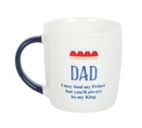 Something Different Dad Youll Be My King Mug White/navy Blue/red (One Size)