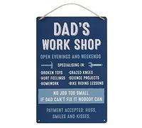 Something Different Dad's Workshop Hanging Metal Sign