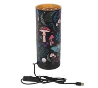 Something Different Dark Forest Print Electric Aroma Lamp, Black