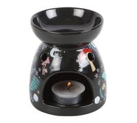 Something Different Dark Forest Forest Oil Burner in Black Something Different Black