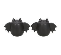 Something Different Dark Lair Bat Wings Salt & Pepper Shakers in Black Something Different Black