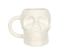 Something Different Dark Matter Skull Halloween Mug White (One Size)