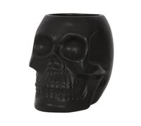 Something Different Dark Matter Skull Plant Pot Black (One Size)