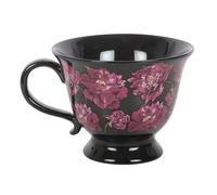 Something Different Dark Romance Floral 320ml Tea CupOne Size Purple/Jet Black