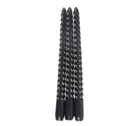 Something Different Dark Romance Twist Taper Candle (Pack of 3) in Black Something Different Black