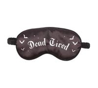 Something Different Dead Tired Satin Sleep Mask in Black Something Different Black