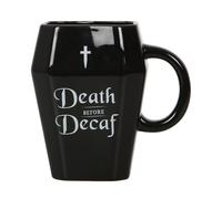 Something Different Death Before Decaf Coffin MugOne Size Black SD4749