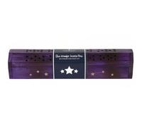 Something Different Deluxe Star Wooden Bergamot Incense Box Set-Perfect for Relaxation & Meditation, Wood, Violet, 30.5