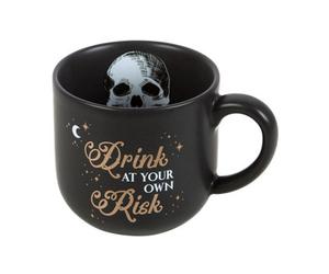 Something Different Drink At Your Own Risk Mug Black/white/gold (One Size)