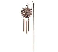 Something Different Effect Resin Green Man Windchime with Metal Stake, Polyresin, Gold & Bronze, 45