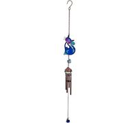 Something Different Elegant Blue Metal Slinky Cat Windchime - 56cm x 7.5cm (1 Pc.) - Unique & Eye-catching Design - Perfect for Home Decor