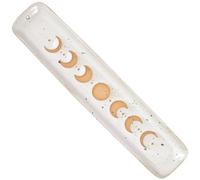 Something Different Elegant Moon Phase Ceramic Ash Catcher-Perfect for Home Décor, Aromatherapeutic, Stoneware, White & Cream, 26.5