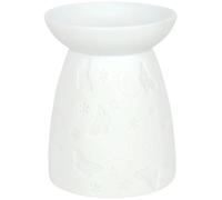 Something Different Elegant White Ceramic Butterfly Oil Burner-12.5 x 9.5 cm (1 Pc), 12.5cm x 9.5cm x 9.5cm