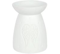 Something Different Elegant White Ceramic Oil Burner-12.5 x 9.5 cm (1 Pc), 12.5cm x 9.5cm x 9.5cm