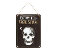 Something Different Entry Fee One Shot Hanging Sign Black/white/gold (One Size)