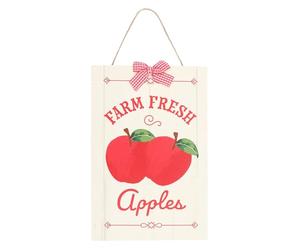 Something Different Farm Fresh Apple Hanging Sign (One Size) (Red/White)