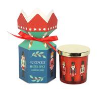 Something Different Festive Spice Nutcracker Candle in Orange Something Different Orange