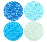 something different Fish Print Coasters Coaster, Multicolor, Unique