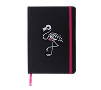 Something Different Flamingo A5 Notebook in Black Something Different Black