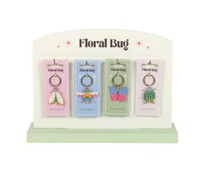 Something Different Floral Bug Keyring Set (Pack Of 24) Multicoloured (One Size)