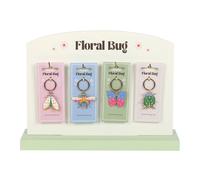 Something Different Floral Bug Keyring Set (Pack of 24)One Size Multicoloured S