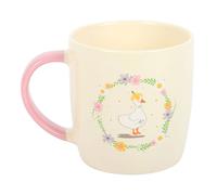 Something Different Floral Duck Mug Cream/pink (One Size)
