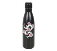 Something Different Floral Snake Steel Water Bottle Black/white/pink (One Size)