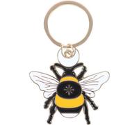 Something Different Forest Bee Enamel Keyring in Jet Black Something Different Jet Black One Size