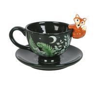 Something Different Forest Fox Tea Cup in Green Something Different Green