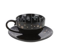 Something Different Fortune Telling Astrology Tea Cup in Black Something Different Black