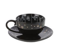 Something Different Fortune Telling Astrology Tea Cup in Black Something Different Black