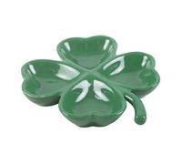 Something Different Four Leaf Clover Trinket Tray Green (One Size)