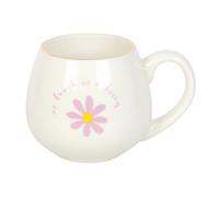 Something Different Fresh As A Daisy Rounded Mug in White Something Different White