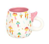 Something Different Funky Fungi Mushroom Handle Mug in White Something Different White