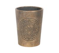 Something Different Garden Witch Bronze Effect Terracotta Plant Pot Bronze (16.5Cm X 12.5Cm X 12.5Cm)