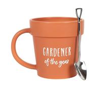 Something Different Gardener Of The Year Plant Pot Mug in Orange Something Different Orange