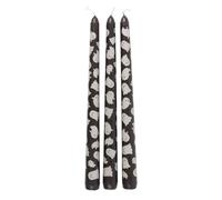 Something Different Ghost Taper Candle (Pack of 3) (One Size) (Black/White)