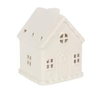 Something Different Gingerbread House Tea Light Holder in White Something Different White