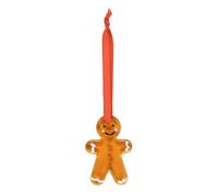 Something Different Glass Gingerbread Man Hanging Ornament (Pack of 20) in Gold Something Different Gold