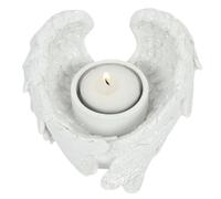 Something Different Glitter Angel Wing Candle Holder in White Something Different White