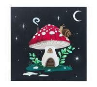 Something Different Gnome Sweet Gnome Canvas Light Up Plaque Black (One Size)