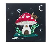 Something Different Gnome Sweet Gnome Canvas Light Up Plaque in Black Something Different Black