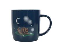 Something Different Gnome Sweet Gnome Snail Mug in Navy Something Different Navy